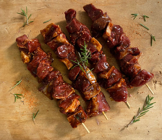 Marinated mutton sosaties